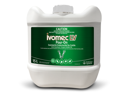 Ivomec LV Pour-On for Cattle Packshot 15L